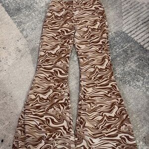 Princess Polly Brown Patterned Pants